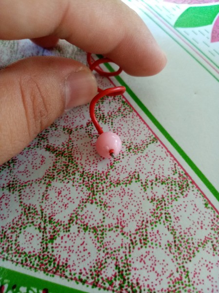 Spiral Paper Clip Earrings - place a bead on the end of the clip after pulling up the tip to straighten a bit