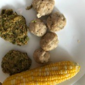 MockCrab Cakes on dinner plate