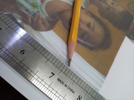 Making a Zigzag 3D Photo - draw lines to connect the dots