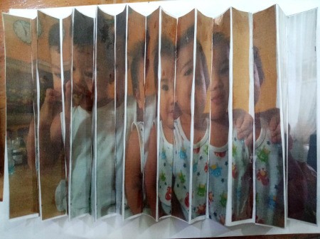 Making a Zigzag 3D Photo - accordion folded photo