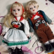 Identifying Porcelain Figurines - girl and boy wearing alpine attire