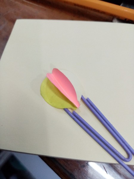 Making a Balloon Paper Clip Topper - glue to the top of the clip