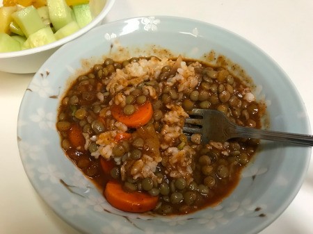 Special Lentils in bowl