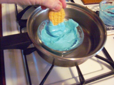 Little Peanut Baby Shower Favors - dip cookie in melted wafers