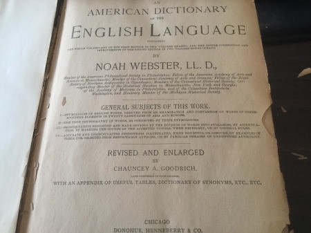 Value of an 1897 Webster's Dictionary