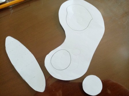 Making a Paper Butterfly Puppet - templates/patterns cut out