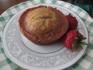 Banana Comfort Muffins on plate