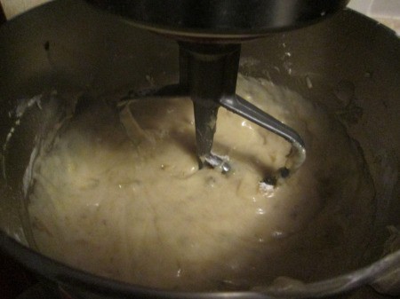 mixing batter