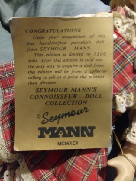 Value of a Seymour Mann Porcelain Doll
