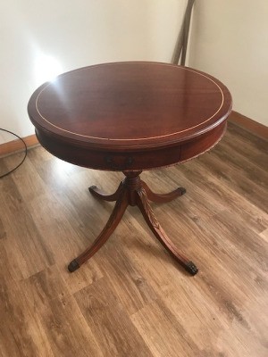 Value of a Mersman Drum Table - with inlay on top