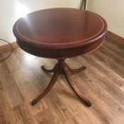 Value of a Mersman Drum Table - with inlay on top