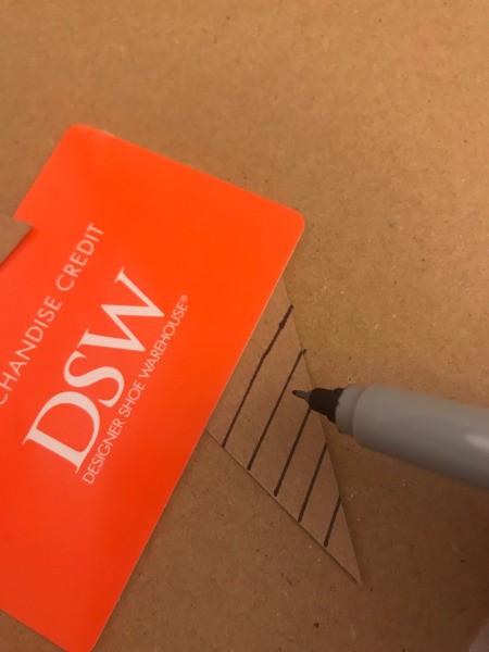 Sweet Birthday Wishes Envelope Card - use a fine tip marker to draw diagonal lines to create the waffle cone effect