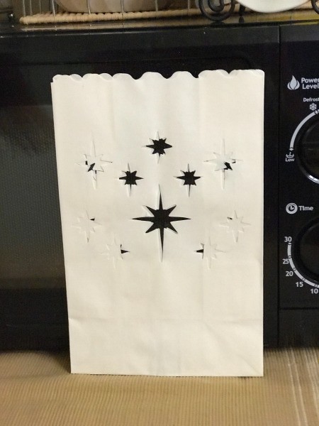 Fall or Halloween Illuminated Bags - white pre-cut bag