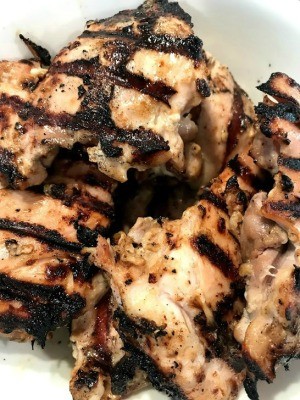 grilled marinaded Chicken Thighs