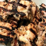 grilled marinaded Chicken Thighs