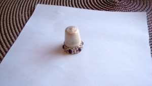 Value of an Antique Silver Thimble with 6 Amethysts
