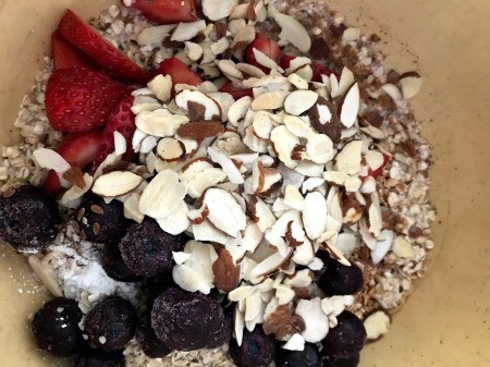 Strawberry & Blueberry Oat Muffins