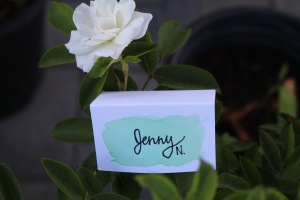 DIY Folded Name Place Cards