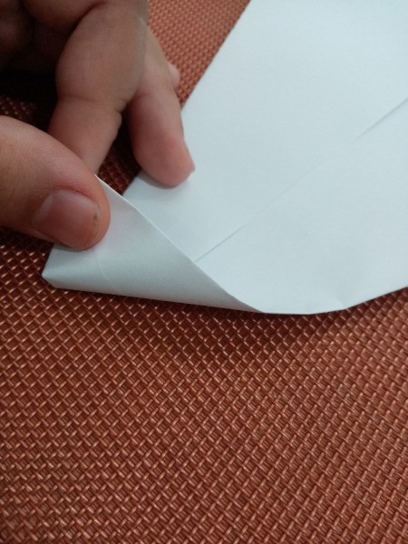 Paper Ghost Banner - optionally you can fold the bottom as shown