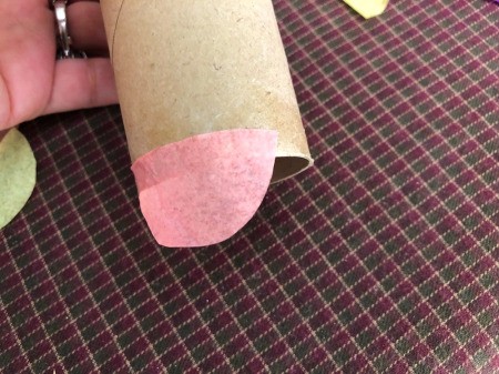 DIY Japanese Carp Streamer - start at the bottom of a tube and glue on a scale allowing it to overhang the bottom