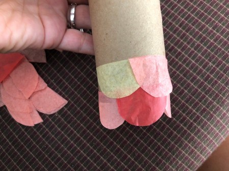 DIY Japanese Carp Streamer - continue working your way around and up