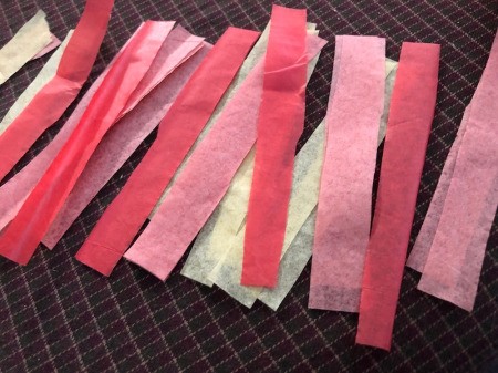 DIY Japanese Carp Streamer - cut strips of tissue in the same colors as the fish to use as the tail