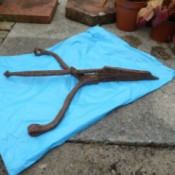 Identifying Old Agricultural Machinery Item- rusted iron item