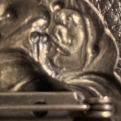 Identifying a Hallmark on a Brooch - man and woman embracing