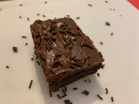 Spooky Halloween Worm Brownies - add chocolate sprinkles
