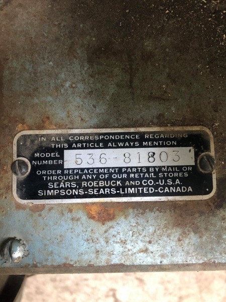 Parts List for a Sears Reel Mower