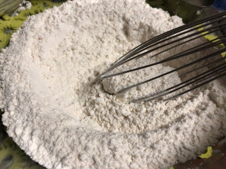 mixing dry ingredients