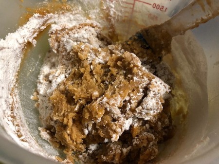 mixing wet & dry ingredients