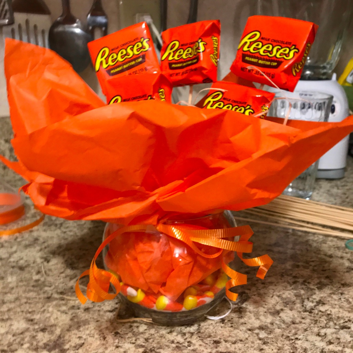 Fall/Halloween Candy Bouquet | My Frugal Halloween