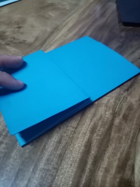 Halloween Hand Puppet - fold the top back in half and repeat with the other side