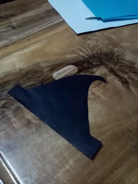 Halloween Hand Puppet - cut out a witch's hat