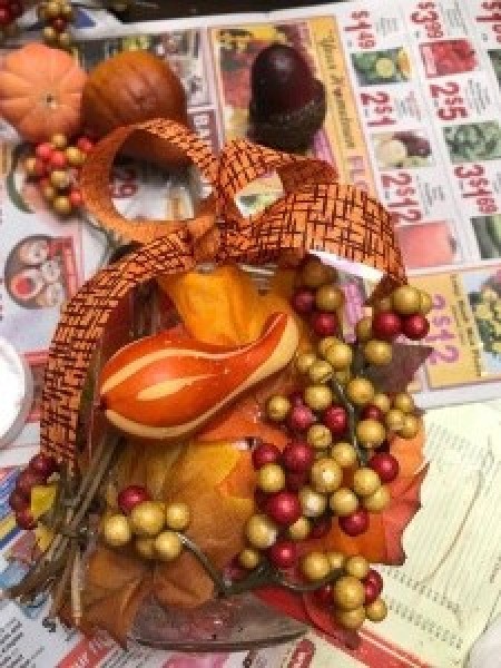 Fall Decorated Tea Light Jars - supplies in order of use