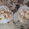 Honey Coconut Popcorn in paper cups
