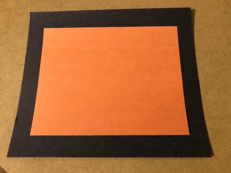 You're My Boo Card - cut out a slightly smaller orange rectangle and glue to the black one