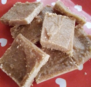 Square Corn Cookies on plate