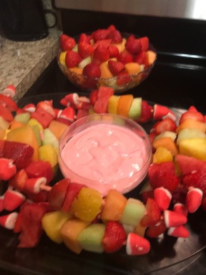 Fruit Kabobs and Dip