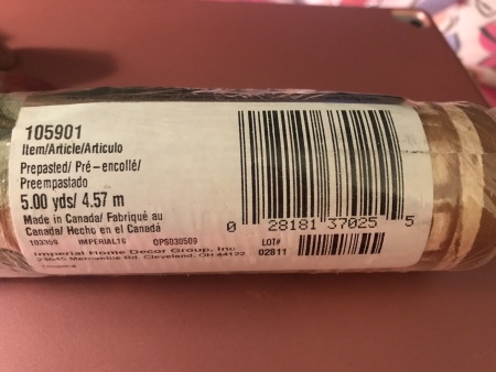 Looking for Imperial Wallpaper Border - packaged border with label showing