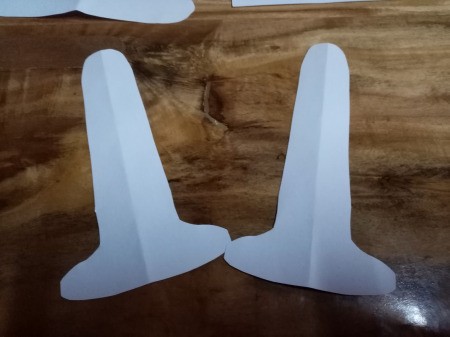 Ghost Night Light - cut out a thin tall version of the bell shape