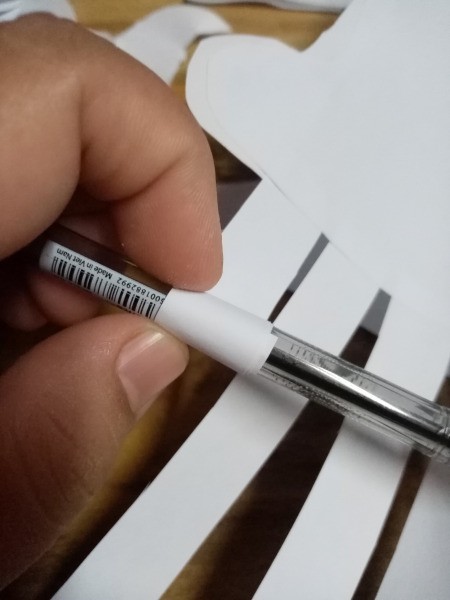 Ghost Night Light - curl paper around a pen