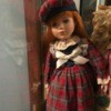 Value of a Century Collection Porcelain Doll - doll wearing a plaid dress and matching hat