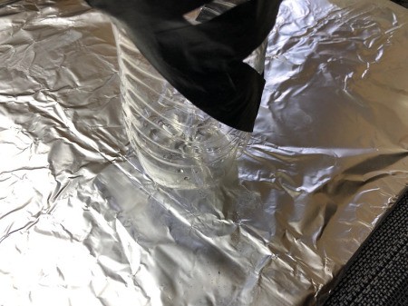 Floating Fabric Ghost - foil lined tray