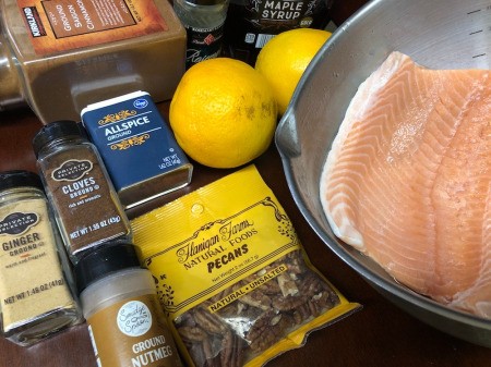 Spiced Maple Pecan Salmon