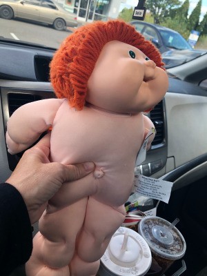 Value of a Cabbage Patch Doll - undressed red haired Cabbage Patch doll