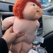 Value of a Cabbage Patch Doll - undressed red haired Cabbage Patch doll