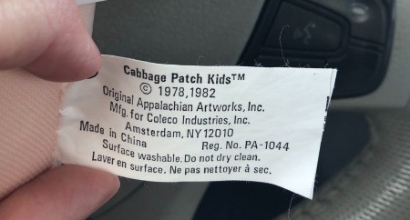 Value of a Cabbage Patch Doll