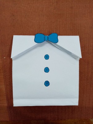 Gentleman Themed Paper Goody Bag - finished bag